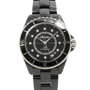CHANEL J12 H5702 38mm 12P Diamond Automatic Black Dial Mens Watch 90256247